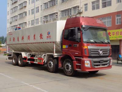 欧曼前四后八40方散装饲料运输车