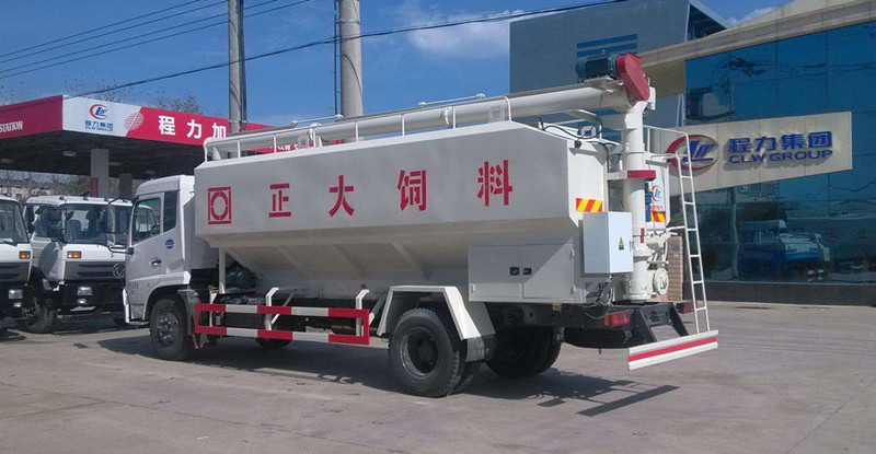 东风天锦20立方散装饲料运输车