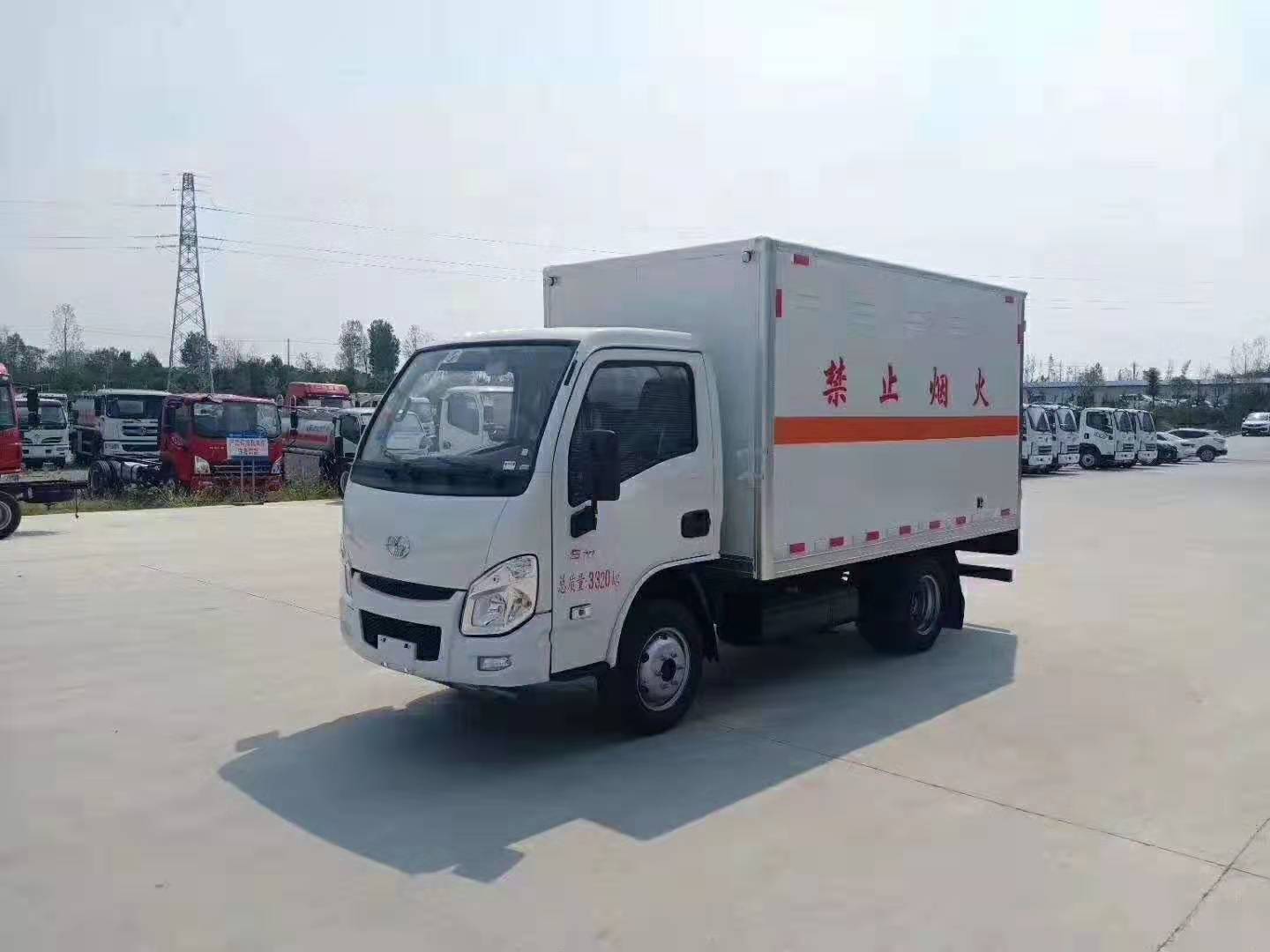 新款国六跃进易燃气体厢式运输车安全达标已下发