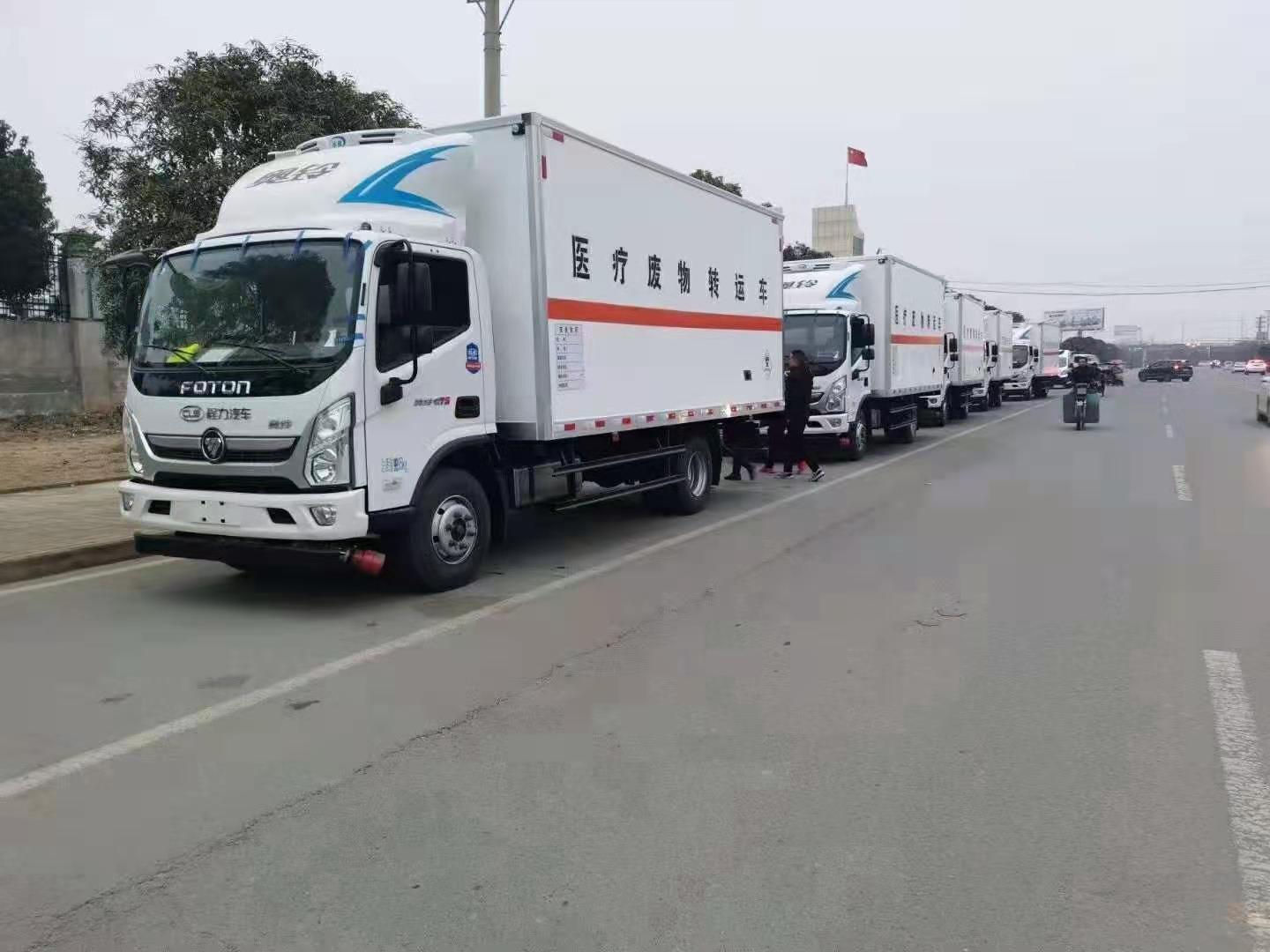 四川丁总批量订购福田奥铃医疗废物转运车