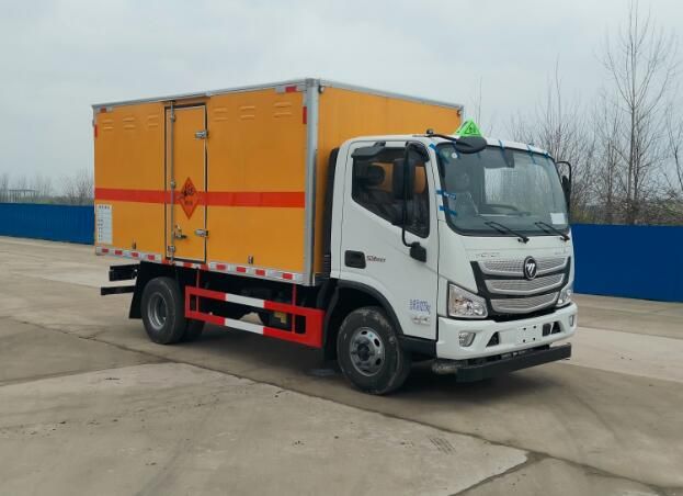 福田欧马可4米2黄牌国六危险品车