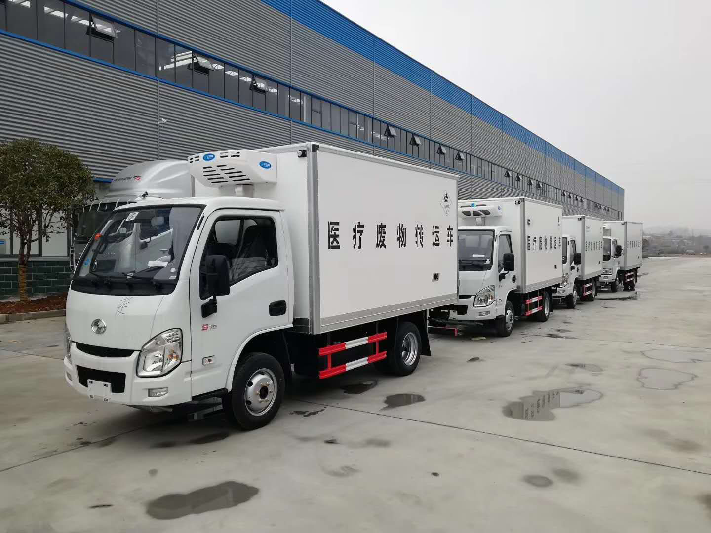 河北七台跃进医疗废物转运车发车